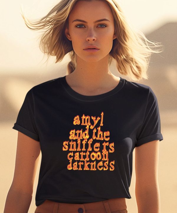 Amyl And The Sniffers Cartoon Darkness Shirt1