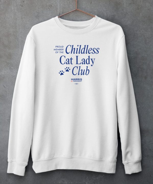 Kamala Harris Merch Proud Member Of The Childless Cat Lady Club Shirt4 1