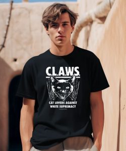 Majorhightide Wearing Claws Cat Lovers Against White Supremacy Shirt0