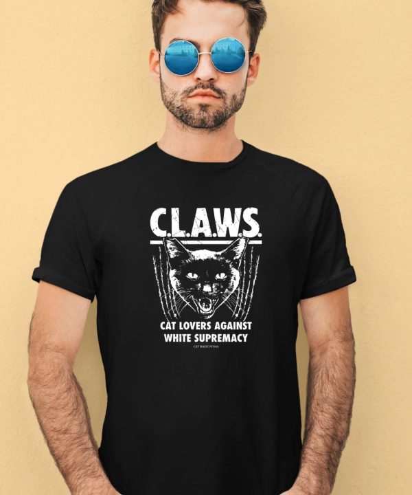 Majorhightide Wearing Claws Cat Lovers Against White Supremacy Shirt3