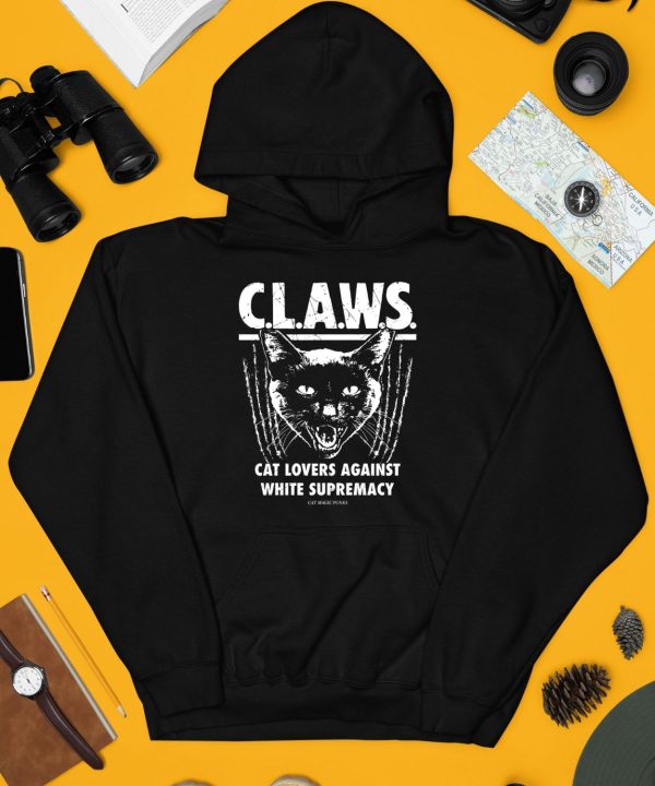 Majorhightide Wearing Claws Cat Lovers Against White Supremacy Shirt4