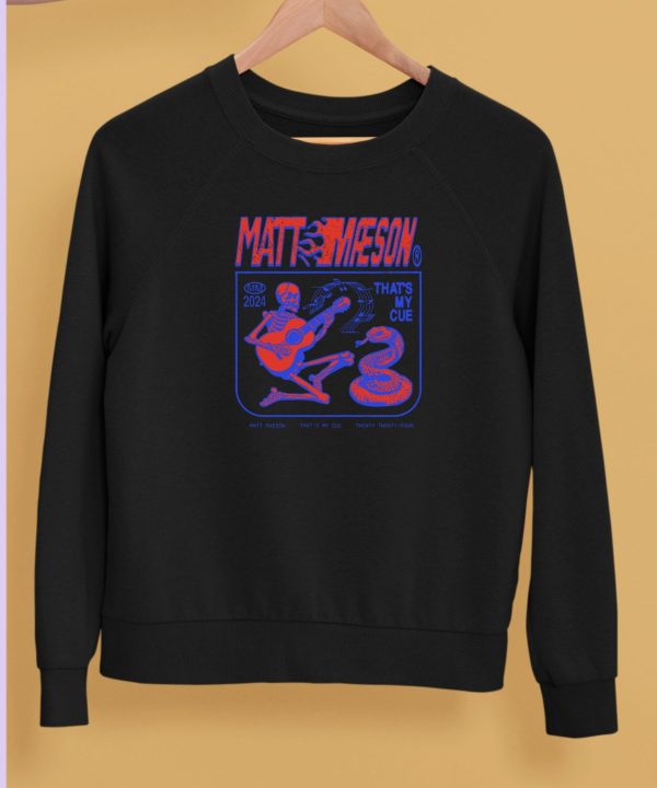 Matt Maeson Merch Thats My Cue Red Skeleton Shirt5