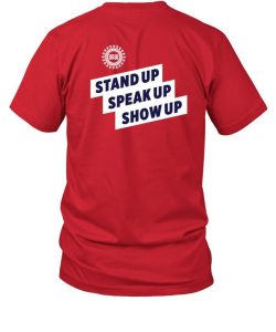 Uaw President Shawn Fain Wearing Trump Is A Scab Vote Harris Stand Up Speak Up Show Up Shirt1