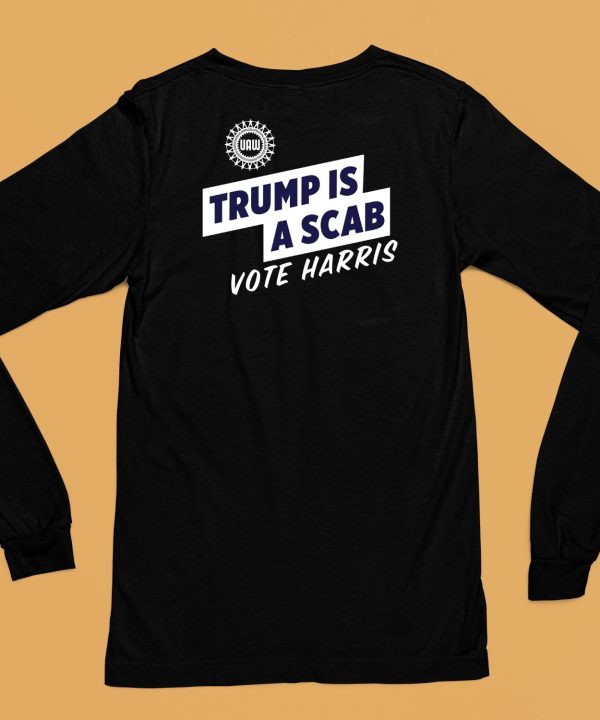 Uaw President Shawn Fain Wearing Trump Is A Scab Vote Harris Stand Up Speak Up Show Up Shirt8